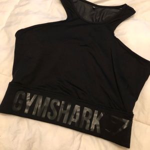 Gymshark Black Crop Tank